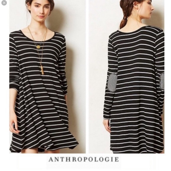 🖤ANTHROPOLOGIE LONG SLEEVE STRIP DRESS🖤 - Picture 7 of 7